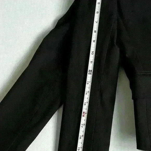 Theory Brince B Blazer Jacket size 2 Black Stretch Canvas NWT - Picture 10 of 10